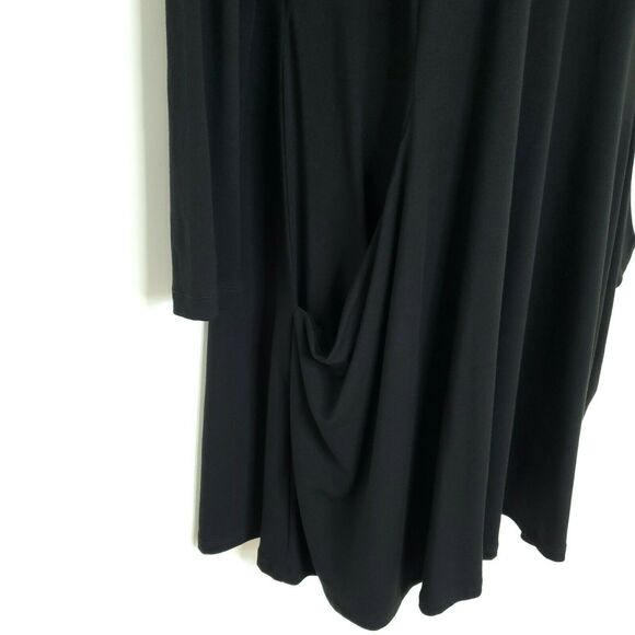 Betabrand Sweatshirt mini Dress M Black  Travel Silk Blend - Picture 9 of 12